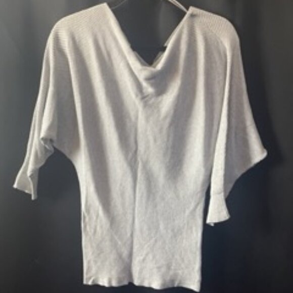 Light Grey Dynamite Off-the-shoulder Sweater - Picture 1 of 1